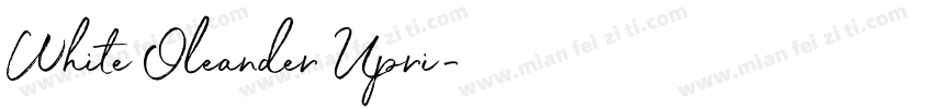 White Oleander Upri字体转换